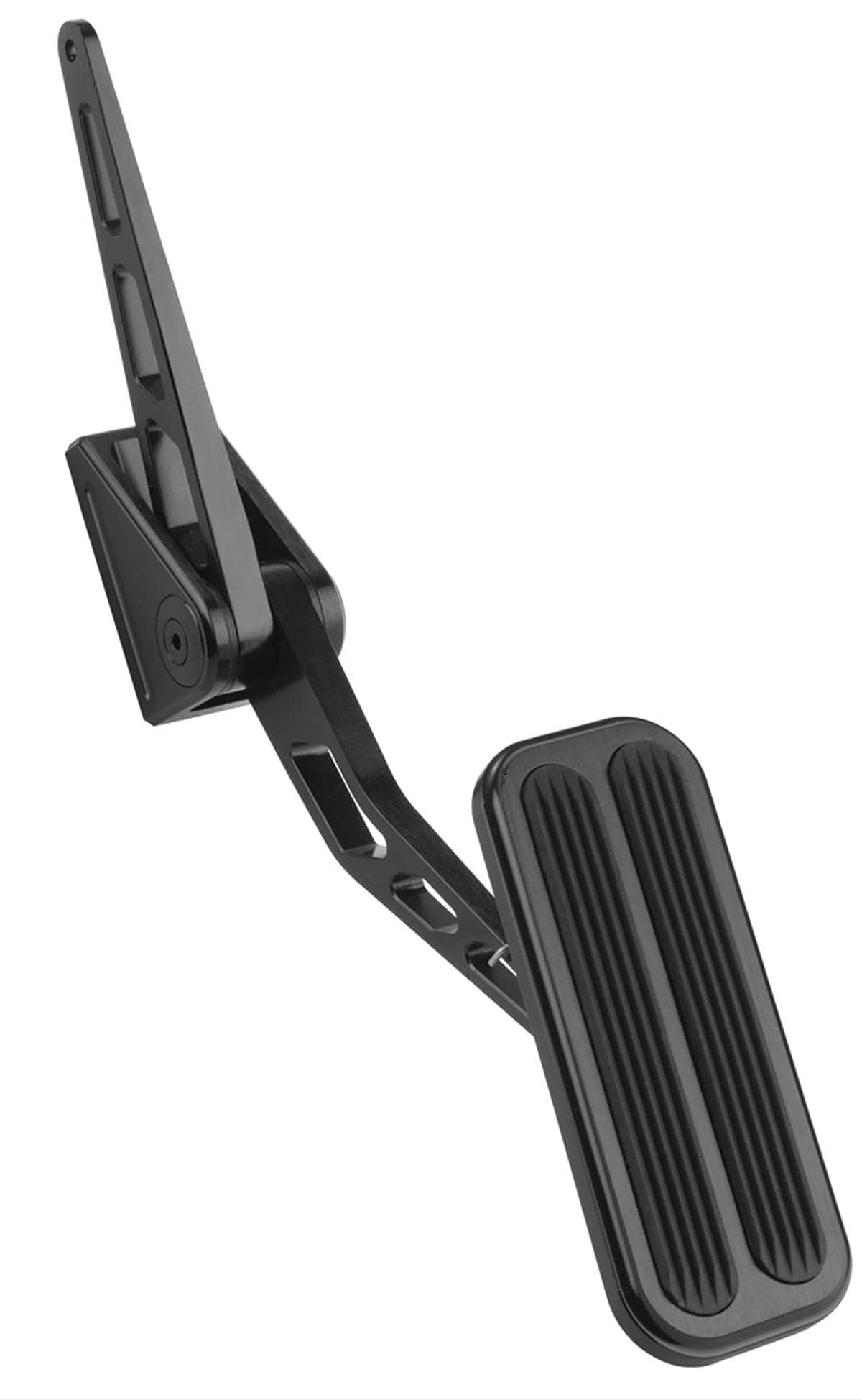 LOKAR Vertical Offset Mounting Lokar Competitor Accelerator Pedal Assembly with Rubber - Brushed Billet Aluminium LK- SR