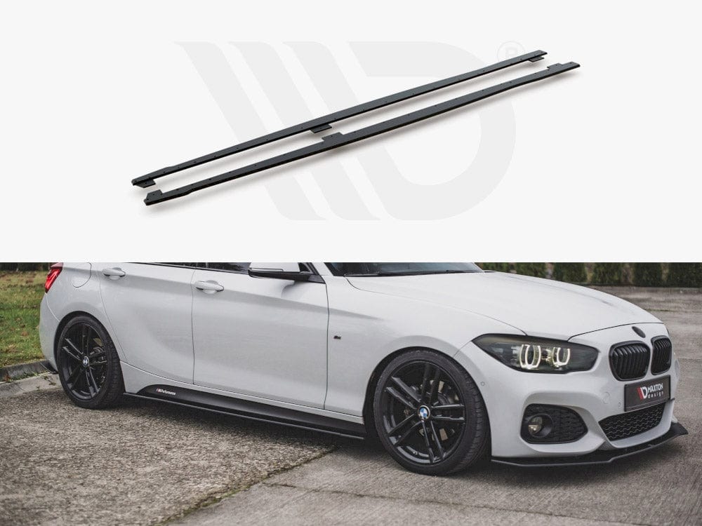 Maxton Design Black Racing Durability Side Skirts Diffusers V.2 BMW 1 F20 M-Pack Facelift / M140i Maxton Design SR