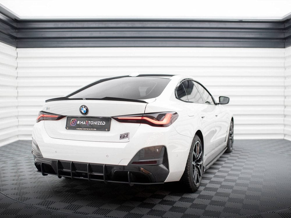 Maxton Design Black-Red Street PRO Rear Diffuser BMW i4 M-Pack G26 Maxton Design SR