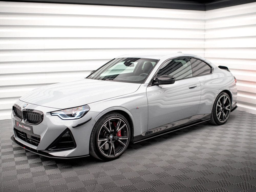 Maxton Design Black-Red Street PRO Side Skirts Diffusers BMW 2 Coupe M-Pack / M240i G42 Maxton Design SR