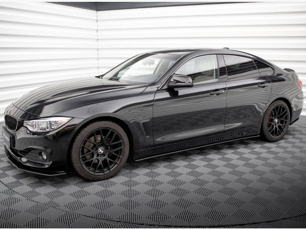 Maxton Design Black-Red Street PRO Side Skirts Diffusers BMW 4 Gran Coupe F36 Maxton Design SR