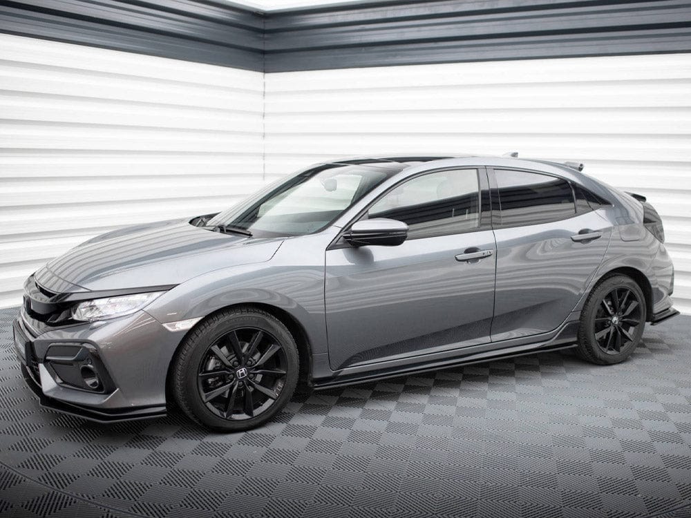 Maxton Design Black-Red Street PRO Side Skirts Diffusers Honda Civic Sport Mk 10 Maxton Design SR