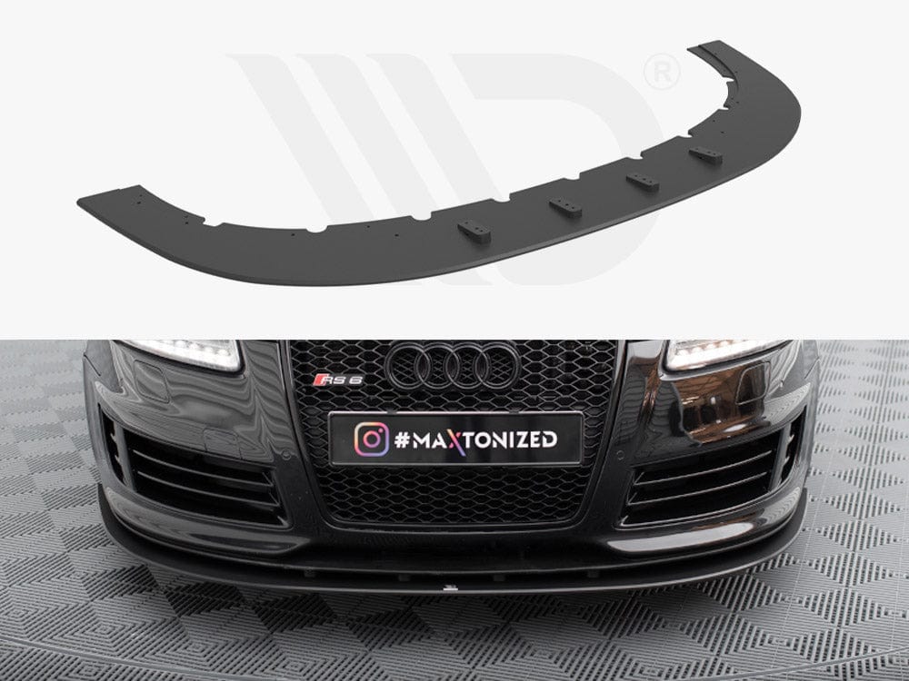 Maxton Design Black Street PRO Front Splitter Audi RS6 Avant C6 Maxton Design SR