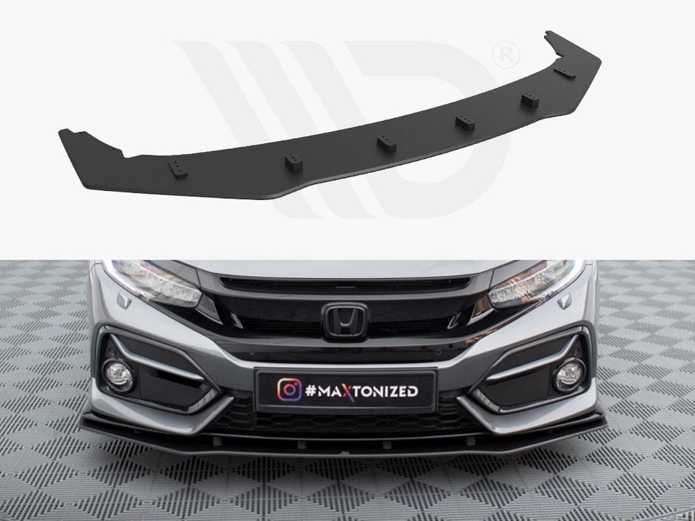Maxton Design Black Street PRO Front Splitter Honda Civic Sport Mk 10 Maxton Design SR