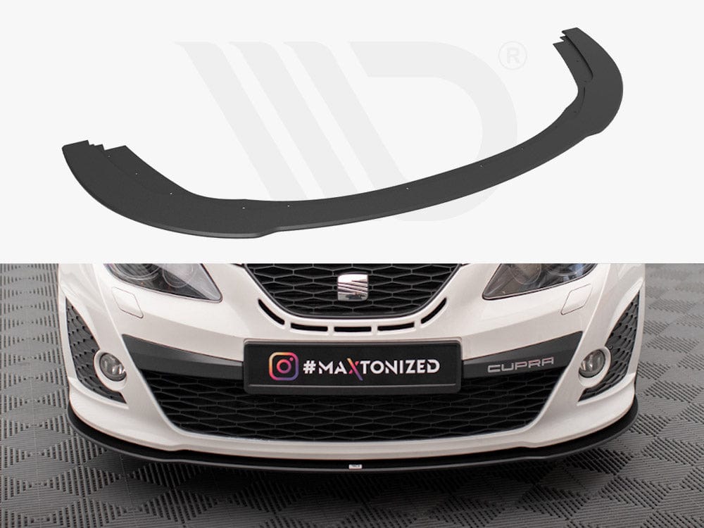 Maxton Design Black Street PRO Front Splitter Seat Ibiza Cupra Sport Coupe Mk4 Maxton Design SR