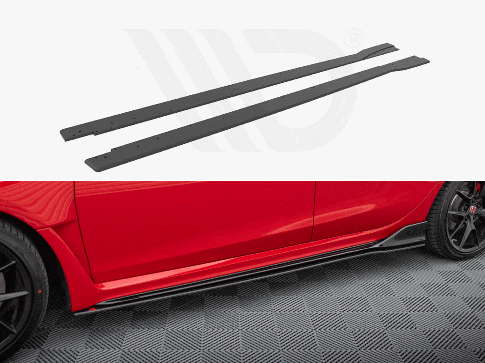 Maxton Design Black Street PRO Side Skirts Diffusers Honda Civic Type-R Mk 11 Maxton Design SR