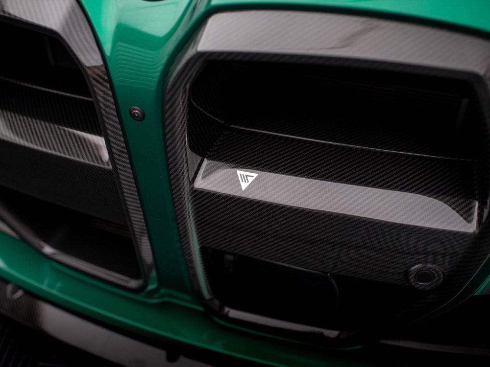 Maxton Design Carbon Fiber Front Grill + License Plate Holder Base BMW M4 G82 / M3 G80 Maxton Design SR