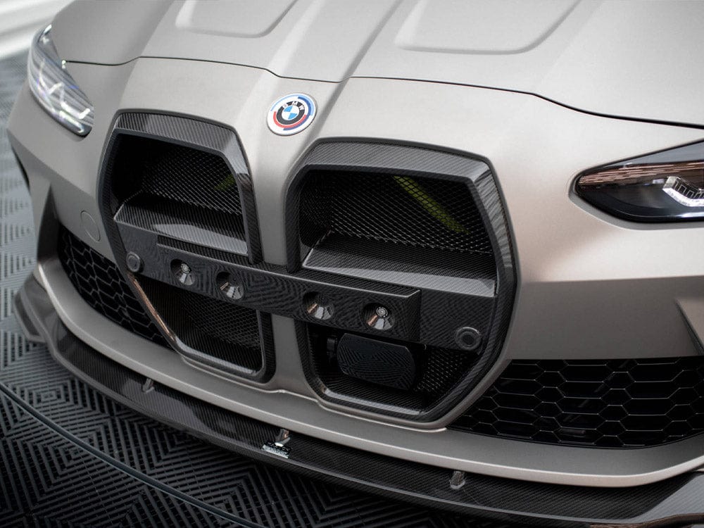 Maxton Design Carbon Fiber Front Grill + License Plate Holder Base BMW M4 G82 / M3 G80 Maxton Design SR