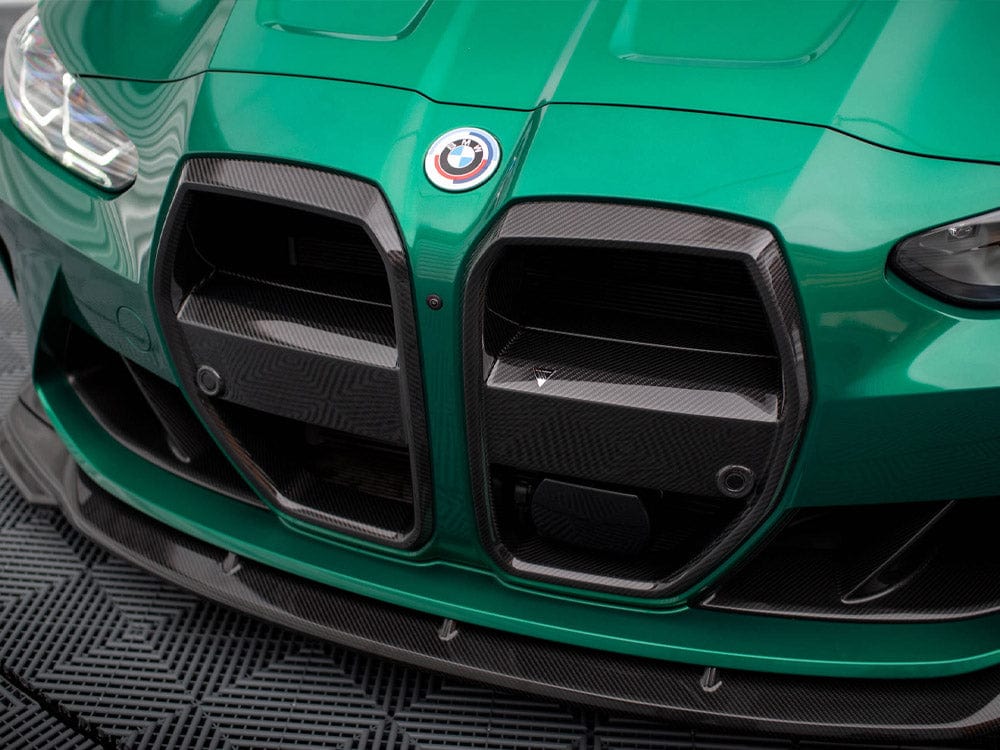 Maxton Design Carbon Fiber Front Grill + License Plate Holder Base BMW M4 G82 / M3 G80 Maxton Design SR