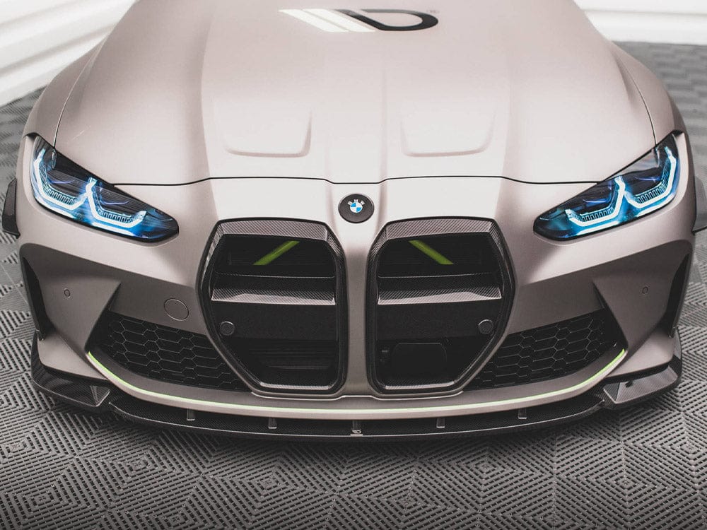 Maxton Design Carbon Fiber Front Grill + License Plate Holder Base BMW M4 G82 / M3 G80 Maxton Design SR