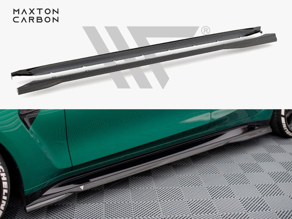 Maxton Design Carbon Fiber Side Skirts BMW M3 G80 Maxton Design SR
