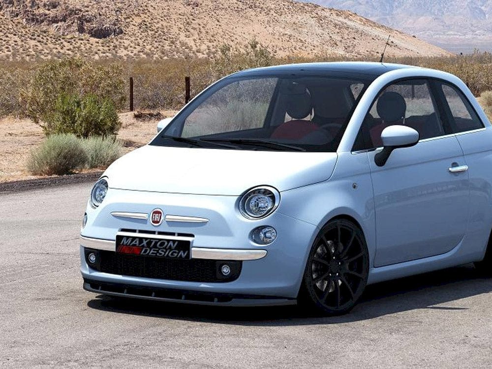 Maxton Design Carbon Look Front Splitter V.1 Fiat 500 Pre-facelift 2007-2014 Maxton Design SR