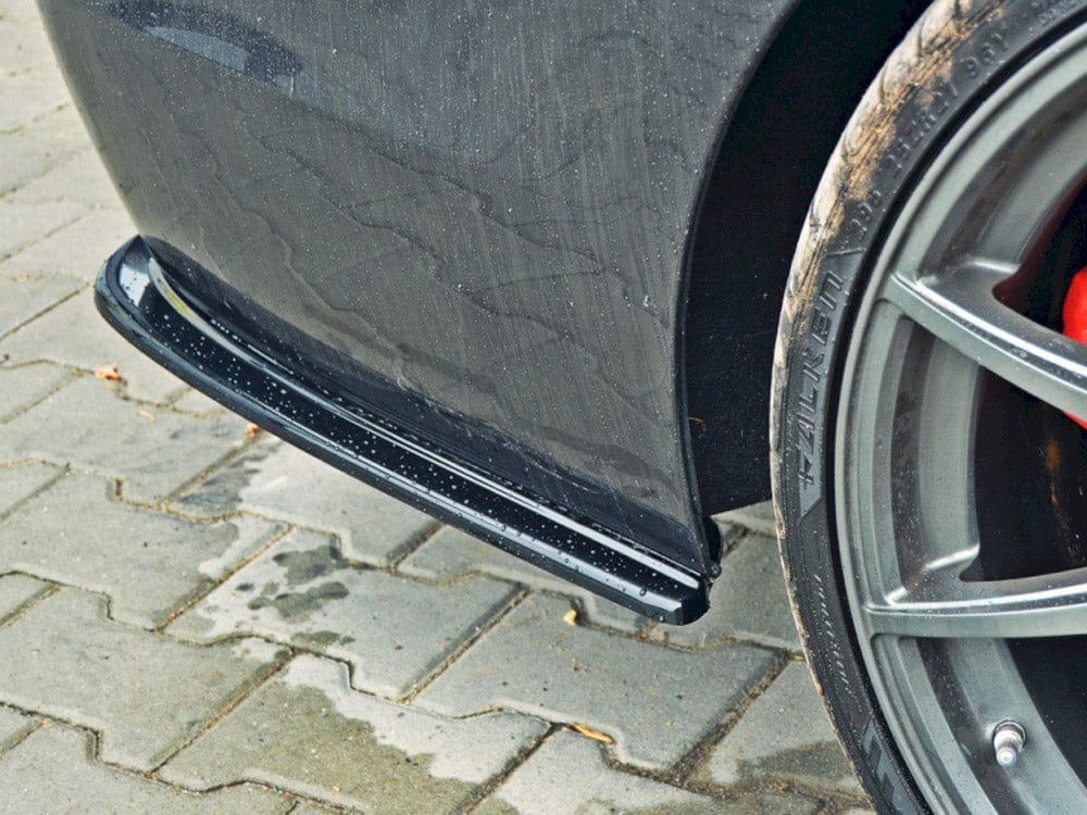 Maxton Design Carbon Look Rear Side Splitters Bmw 5 F11 M-pack (Fits TWO Double Exhaust Ends) Maxton Design SR