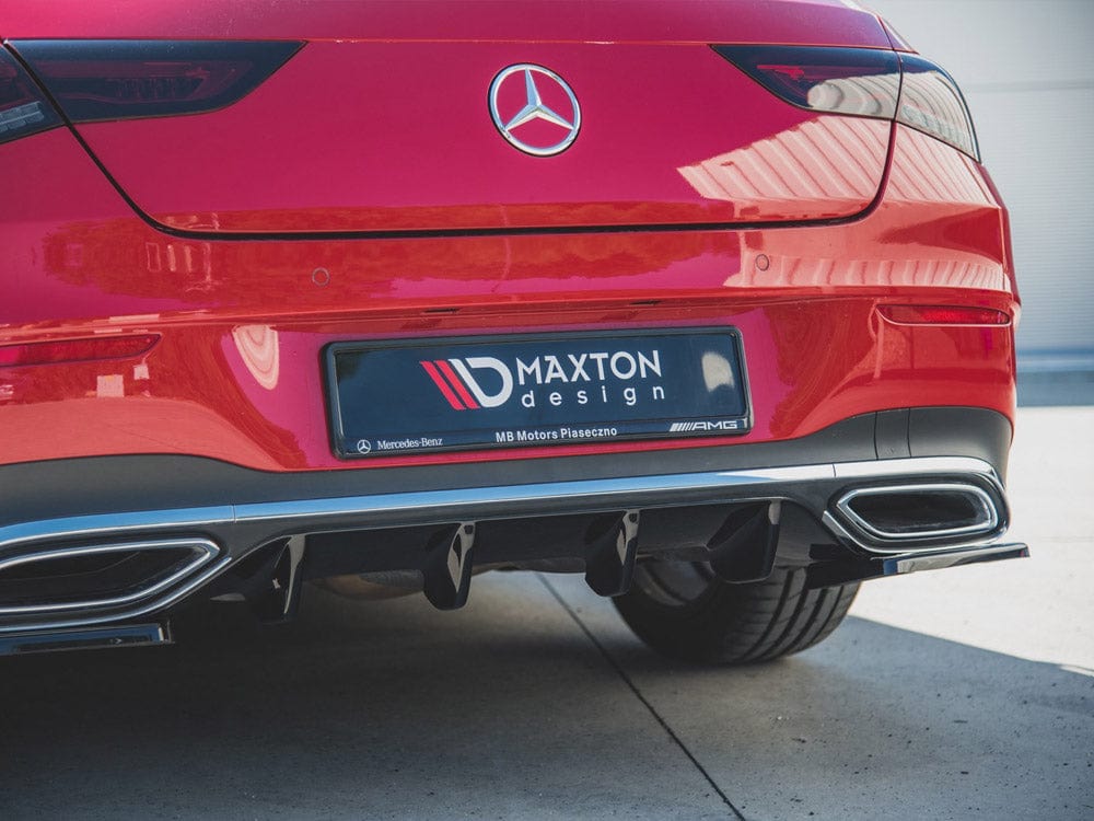 Maxton Design Carbon Look Rear Valance Mercedes-Benz CLA Shooting Brake AMG-Line X118 2019- Maxton Design SR