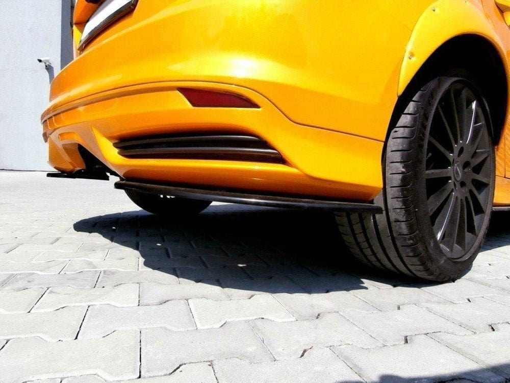 Maxton Design Carbon Look / White Rear Side Splitters Ford Focus MK3 ST Preface Model Maxton Design SR