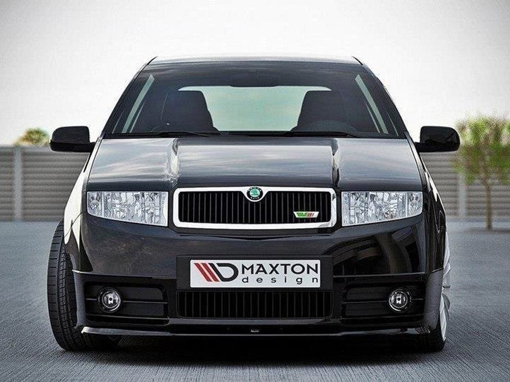 Maxton Design Carbon Look / Yellow Front Splitter Skoda Fabia I RS Maxton Design SR