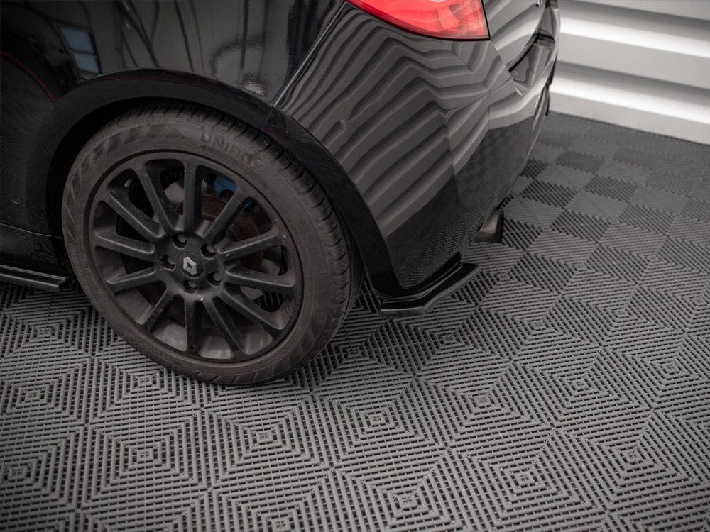 Maxton Design Carbon Look / Yellow Rear Side Splitters Renault CLIO MK3 RS 2006-2009 Maxton Design SR