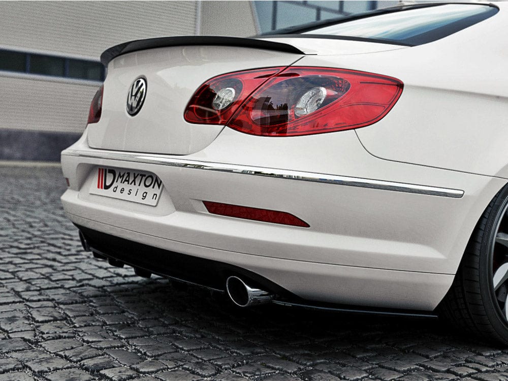 Maxton Design Carbon Look / Yellow Rear Side Splitters VW Passat CC R36 Rline (Preface) Maxton Design SR