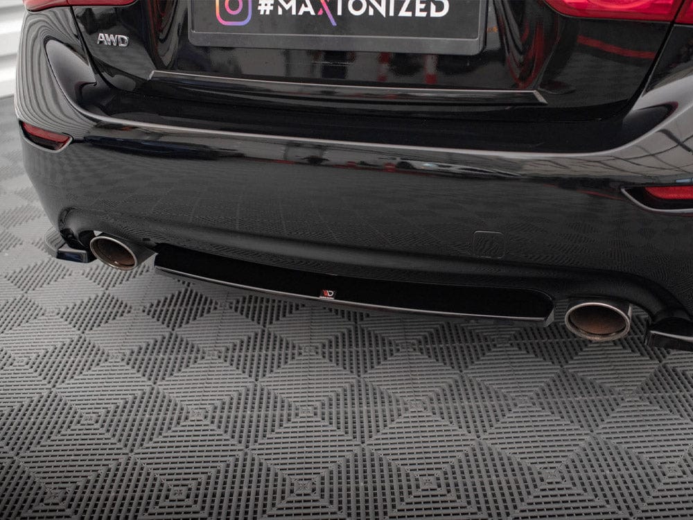 Maxton Design Central Rear Splitter Infiniti Q50 S Mk1 Maxton Design SR
