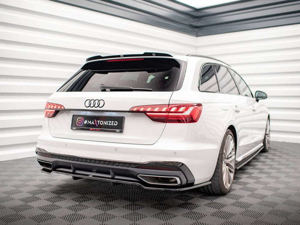 Maxton Design Central Rear Splitter (Vertical Bars) Audi A4 S-Line B9 Facelift Maxton Design SR