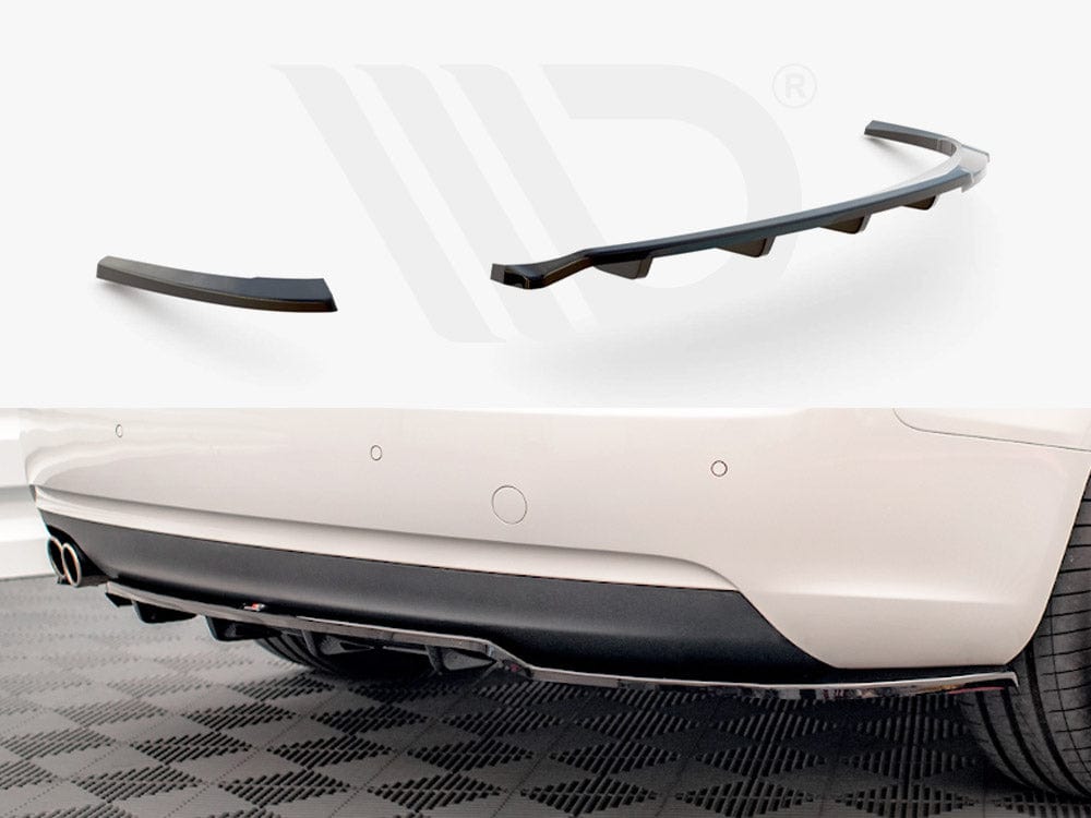 Maxton Design Central Rear Splitter (Vertical Bars) Audi A5 Coupe 8T Facelift Maxton Design SR