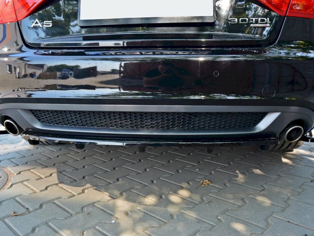 Maxton Design Central Rear Splitter (Vertical Bars) Audi A5 S-Line 8T Maxton Design SR