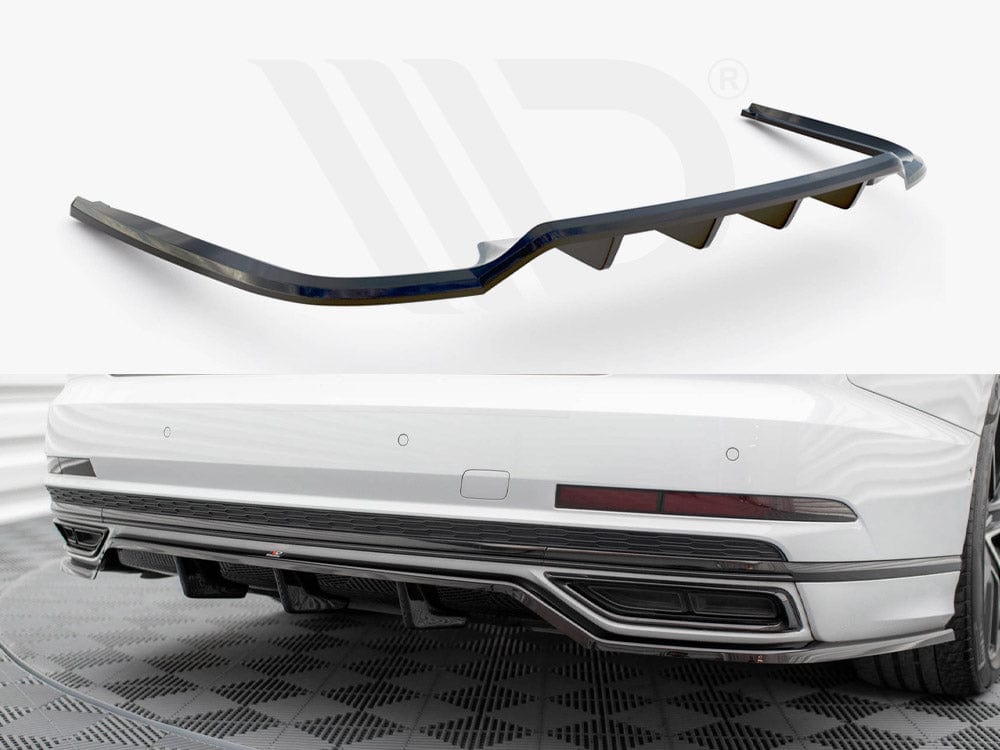 Maxton Design Central Rear Splitter (Vertical Bars) Audi A8 S-Line D5 Maxton Design SR