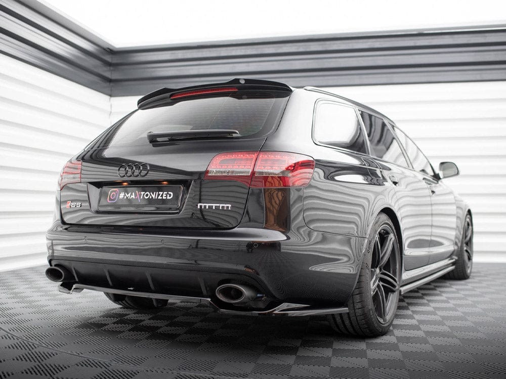 Maxton Design Central Rear Splitter (Vertical Bars) Audi RS6 Avant C6 Maxton Design SR