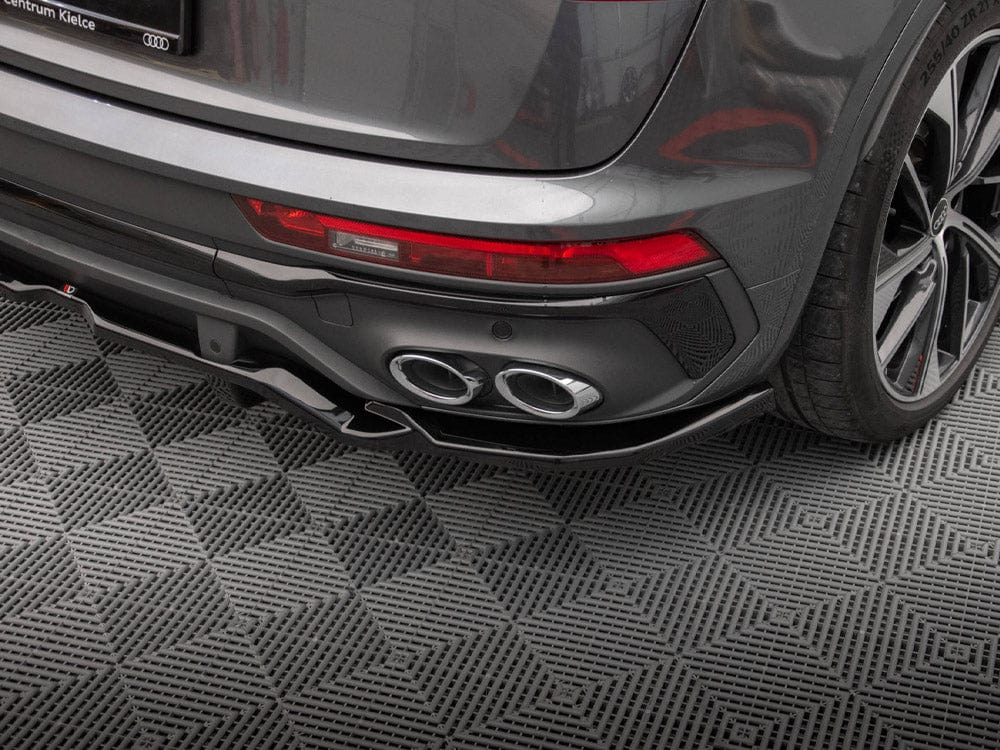 Maxton Design Central Rear Splitter (Vertical Bars) Audi SQ5 Sportback Mk2 Facelift Maxton Design SR