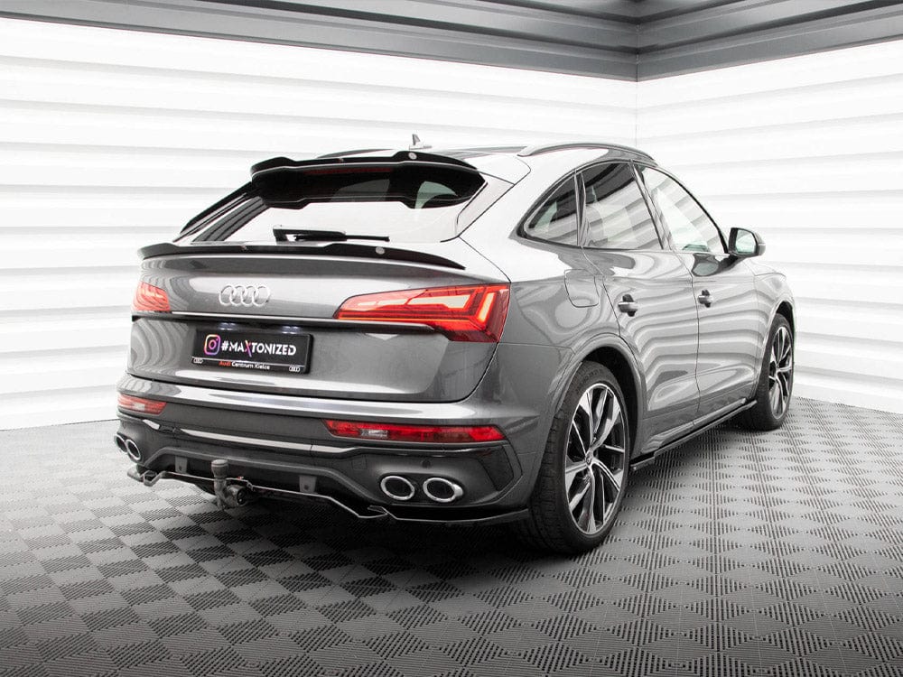 Maxton Design Central Rear Splitter (Vertical Bars) Audi SQ5 Sportback Mk2 Facelift Maxton Design SR