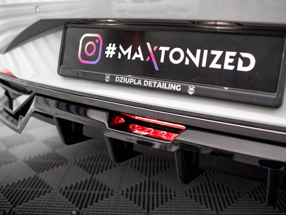 Maxton Design Central Rear Splitter (Vertical Bars) Hyundai Elantra Mk7 Maxton Design SR