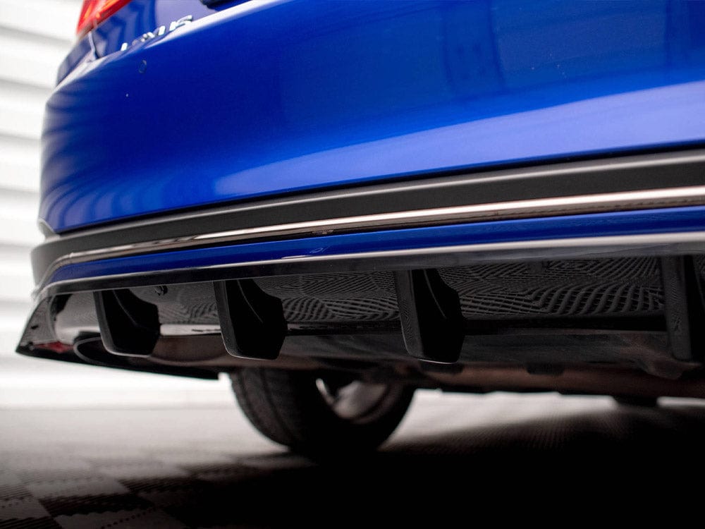 Maxton Design Central Rear Splitter (Vertical Bars) Lexus ES F Sport Mk7 Maxton Design SR