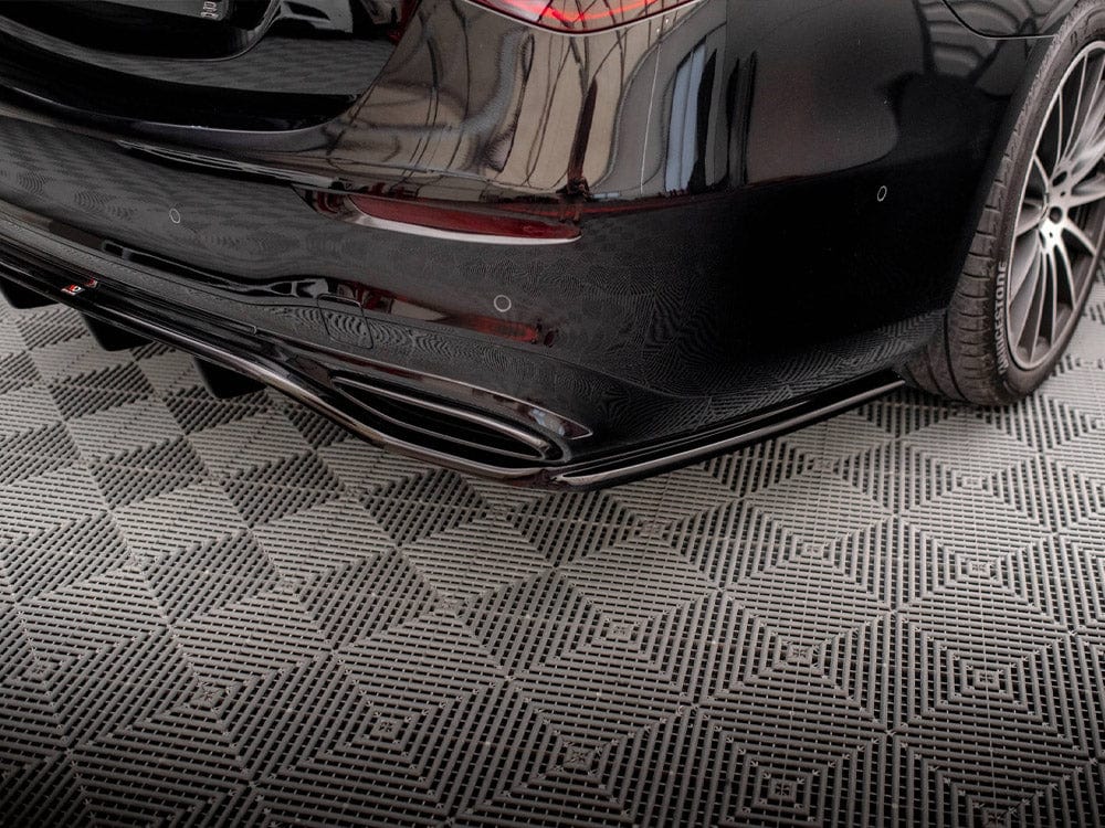 Maxton Design Central Rear Splitter (Vertical Bars) Mercedes S AMG-Line W223 Maxton Design SR