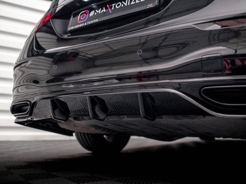 Maxton Design Central Rear Splitter (Vertical Bars) Mercedes S AMG-Line W223 Maxton Design SR