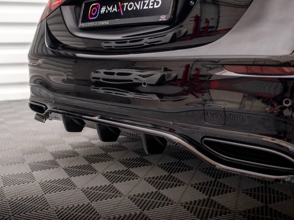 Maxton Design Central Rear Splitter (Vertical Bars) Mercedes S AMG-Line W223 Maxton Design SR