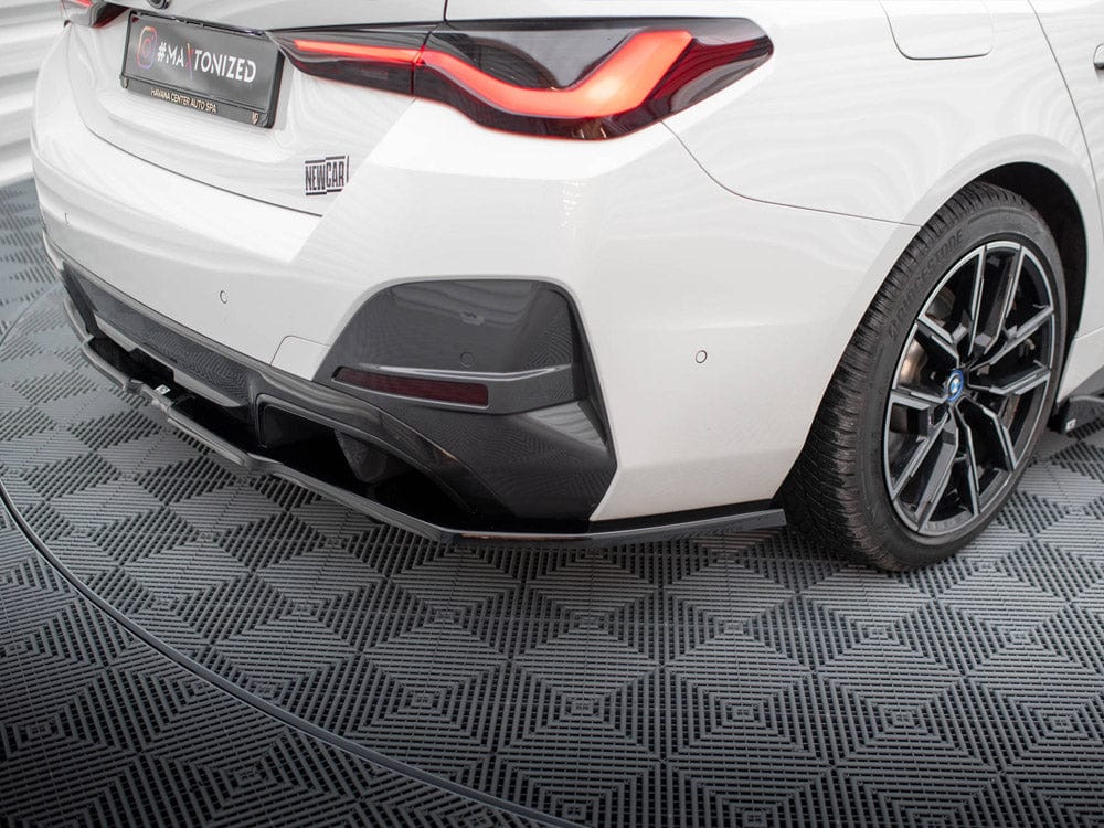 Maxton Design Central Rear Splitter (Vertical Bars) V.1 BMW i4 M-Pack G26 Maxton Design SR
