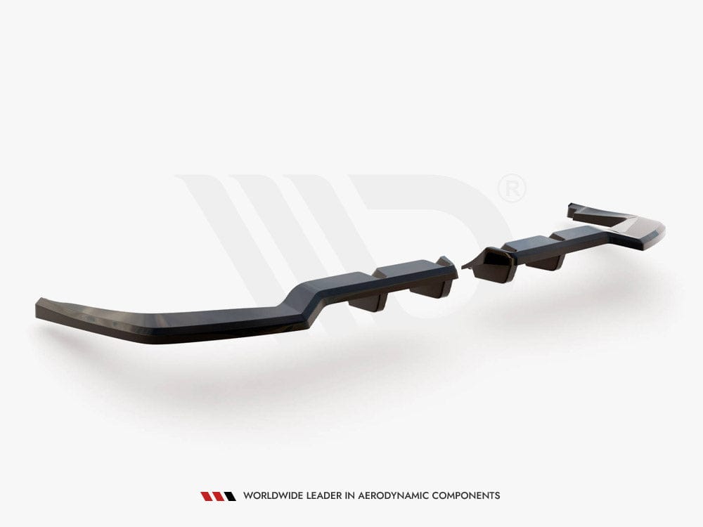 Maxton Design Central Rear Splitter (Vertical Bars) V.1 Honda Civic Type-R Mk 11 Maxton Design SR