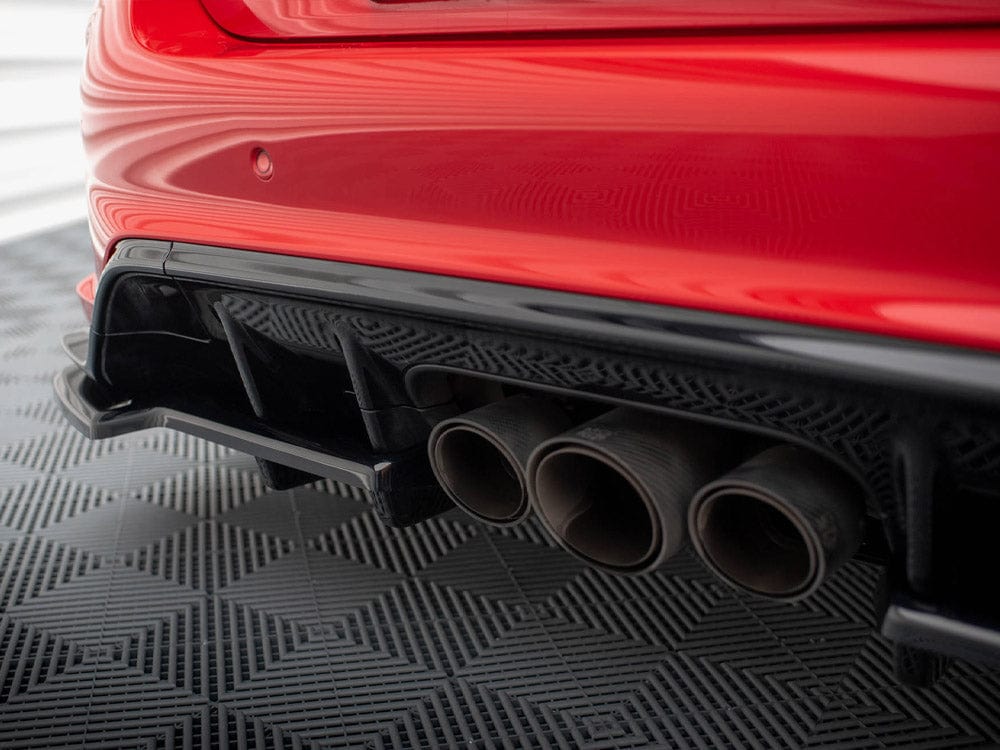 Maxton Design Central Rear Splitter (Vertical Bars) V.2 Honda Civic Type-R Mk 11 Maxton Design SR