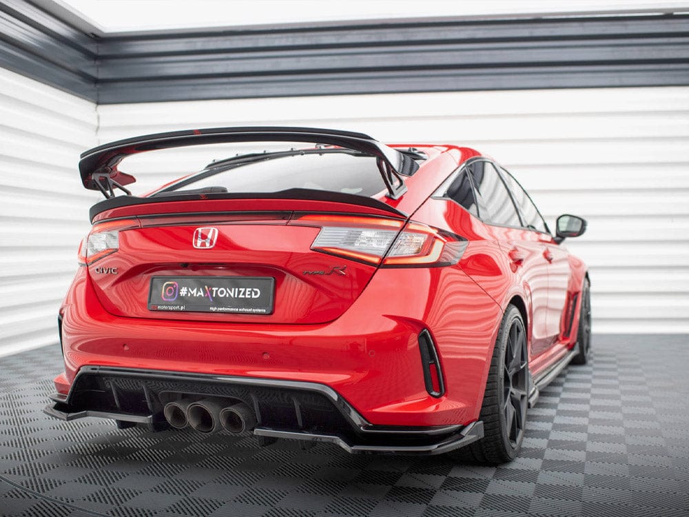Maxton Design Central Rear Splitter (Vertical Bars) V.2 Honda Civic Type-R Mk 11 Maxton Design SR