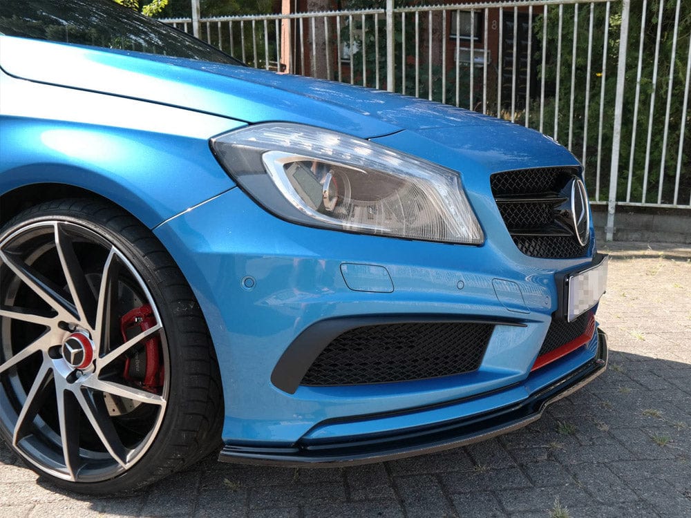 Maxton Design Front Splitter Mercedes A-class W176 Amg-line Pre-facelift 2013-2015 Maxton Design SR
