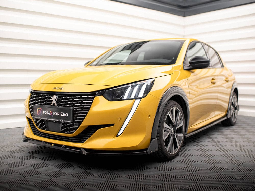 Maxton Design Front Splitter V.1 + Flaps Peugeot 208 GT Mk2 Maxton Design SR