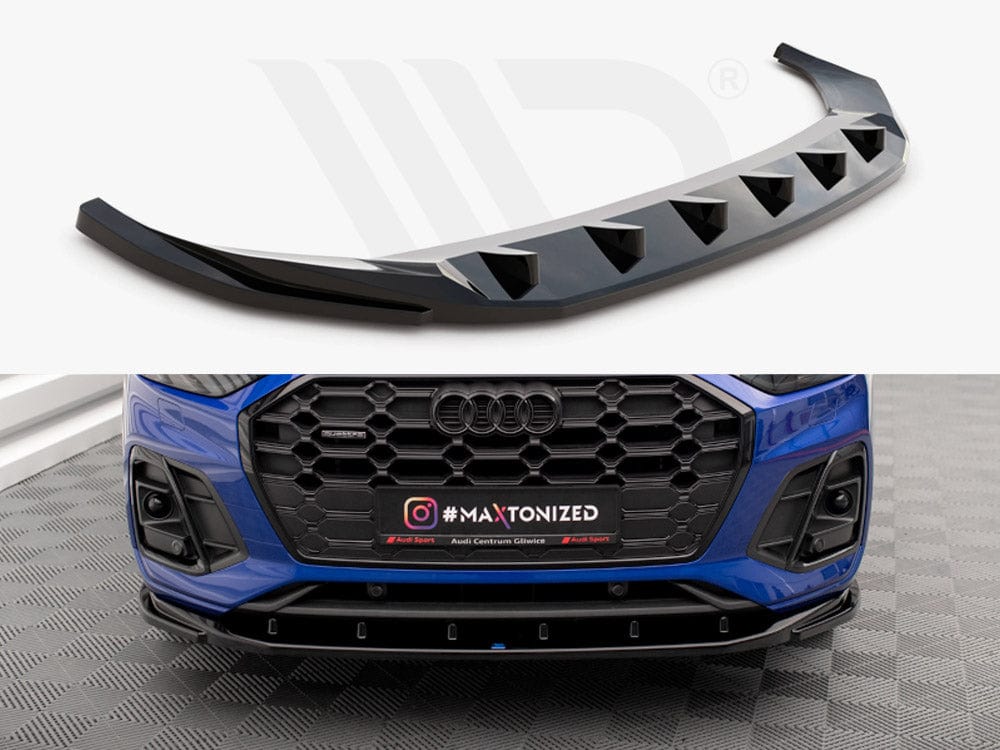 Maxton Design Front Splitter V.2 Audi SQ5 / Q5 S-Line SUV / Sportback Mk2 Facelift Maxton Design SR