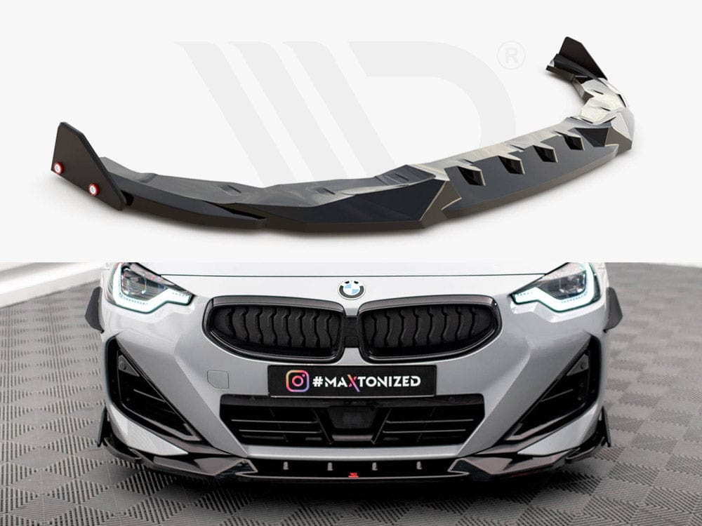 Maxton Design Front Splitter V.2 + Flaps BMW 2 Coupe M-Pack / M240i G42 Maxton Design SR
