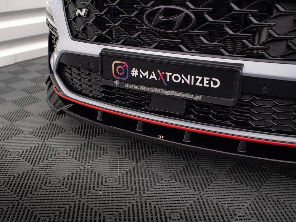 Maxton Design Front Splitter V.2 + Flaps Hyundai Kona N Mk1 Maxton Design SR