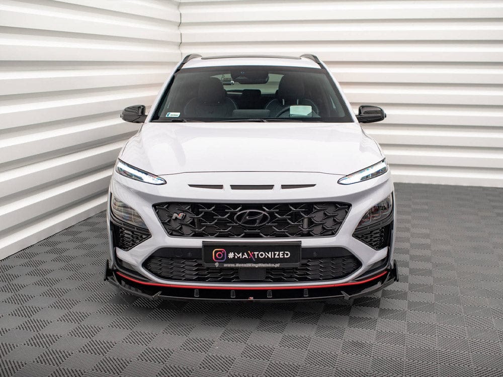 Maxton Design Front Splitter V.2 + Flaps Hyundai Kona N Mk1 Maxton Design SR