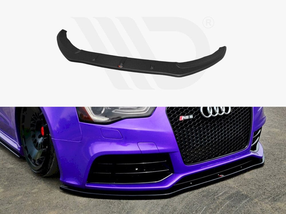 Maxton Design Gloss Black Front Splitter Audi RS5 8T / 8T FL 2010-2016 Maxton Design SR