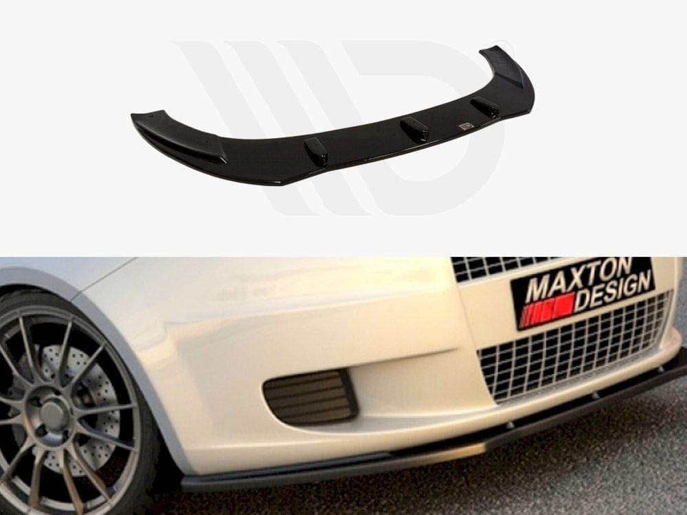 Maxton Design Gloss Black Front Splitter Fiat Grande Punto Standard Maxton Design SR