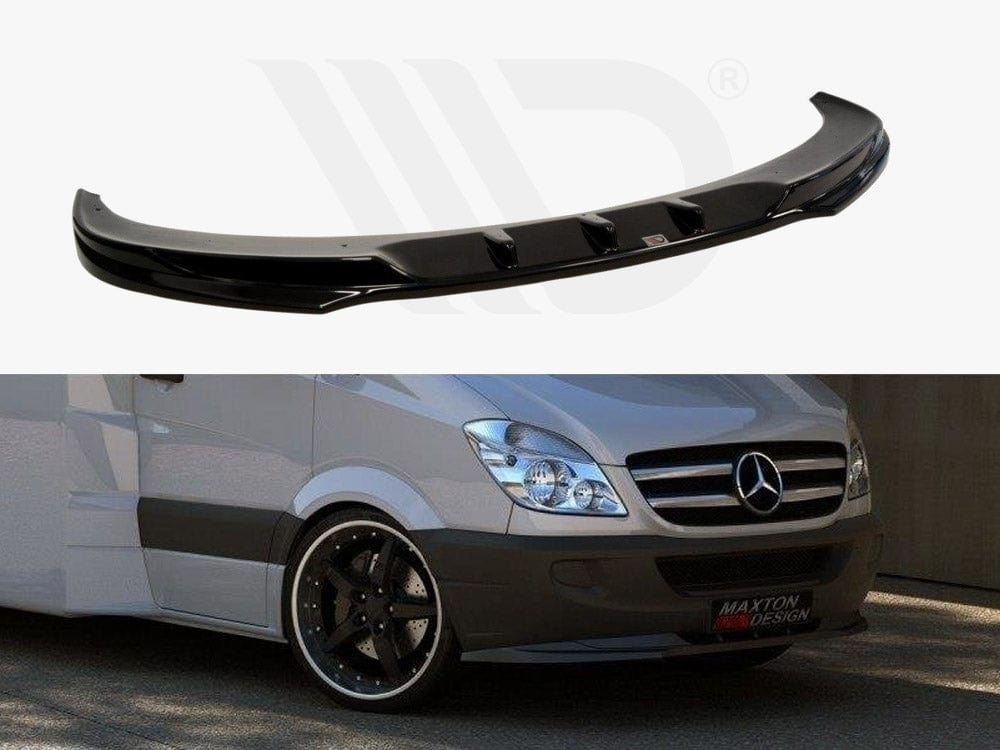 Maxton Design Gloss Black Front Splitter Mercedes Sprinter 2006-2013 Maxton Design SR