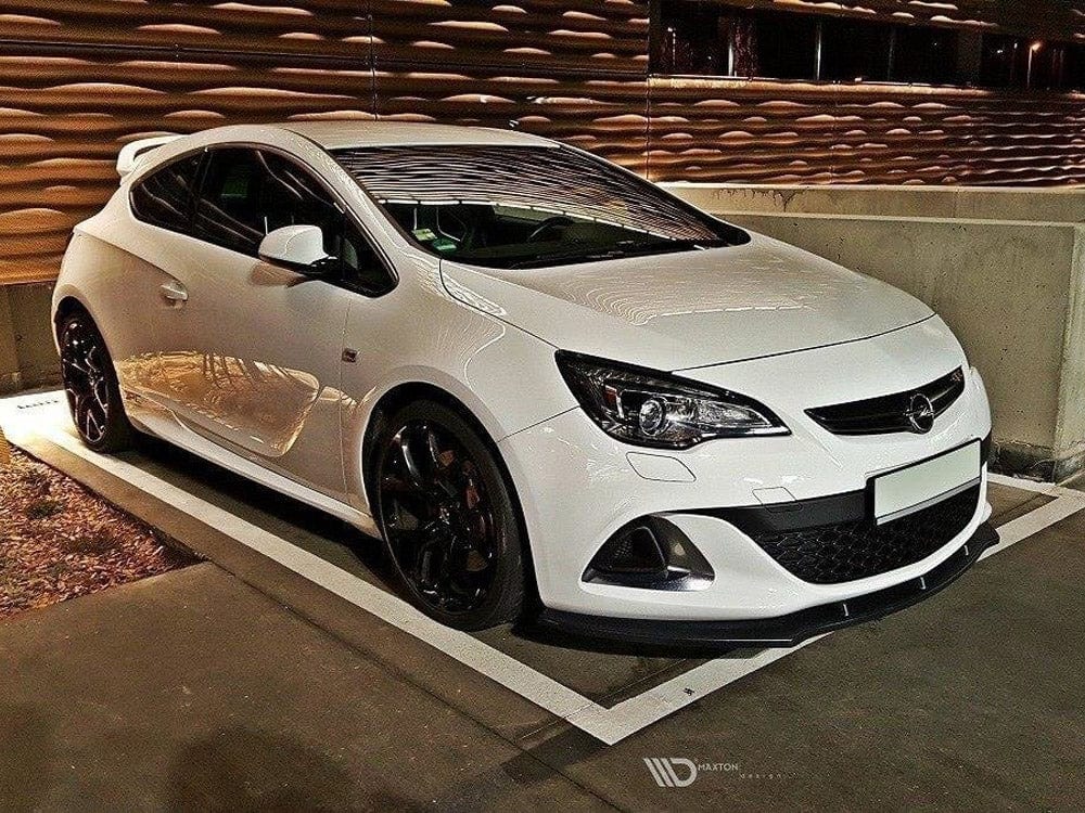 Maxton Design Gloss Black Front Splitter Opel Astra J OPC / VXR V.1 Maxton Design SR