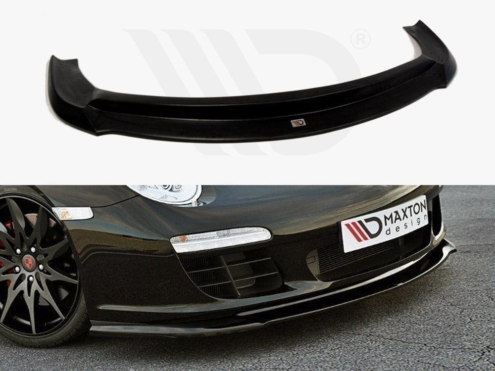 Maxton Design Gloss Black Front Splitter Porsche 911 Carrera 997.2 Facelift 2009-2011 Maxton Design SR